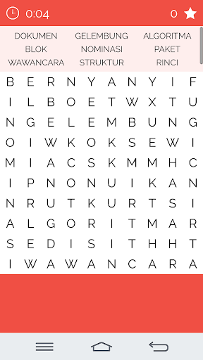 Word Search Indonesian - Gameplay image of android game