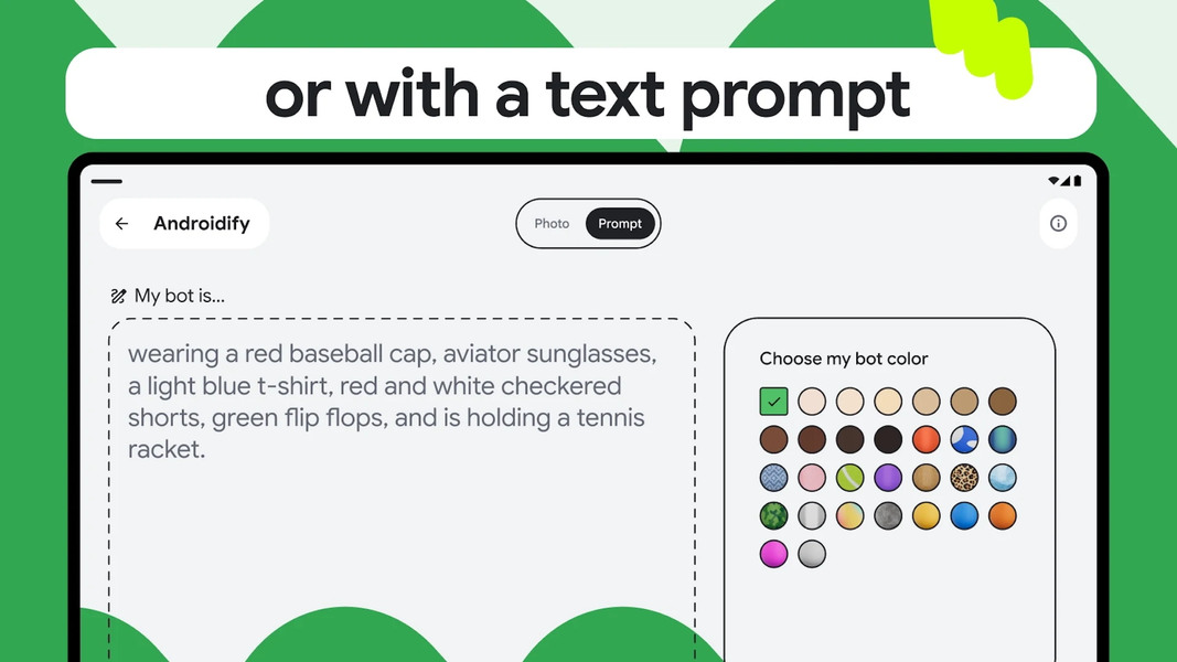 Androidify - عکس برنامه موبایلی اندروید