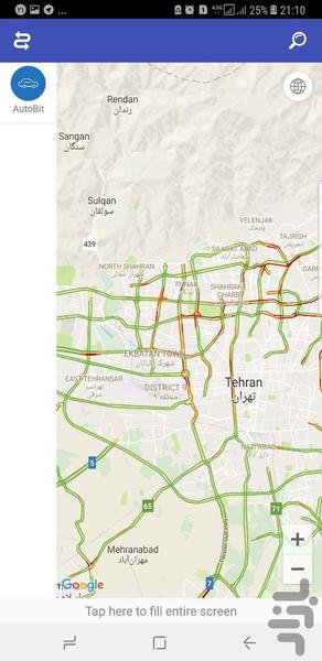 ردیاب خودرو اتوبیت - عکس برنامه موبایلی اندروید