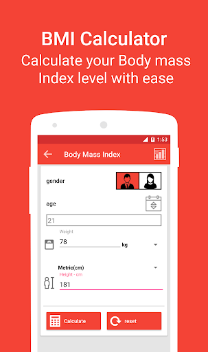BMI Calculator Weight Tracker - عکس برنامه موبایلی اندروید
