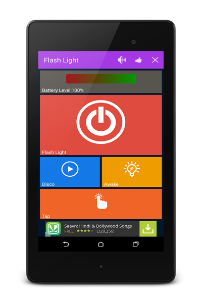 Flash Light - عکس برنامه موبایلی اندروید