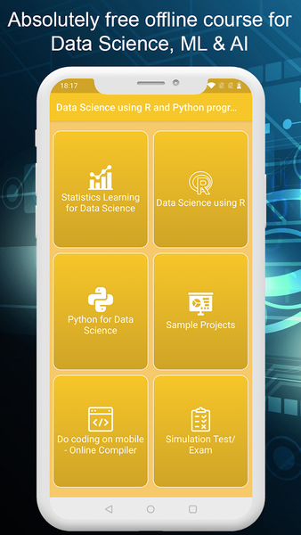 Data Science with R & Python Free Offline Tutorial - عکس برنامه موبایلی اندروید