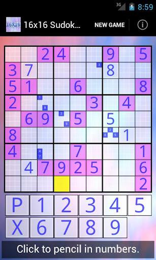 ۱۶x۱۶ Sudoku Challenge HD - عکس بازی موبایلی اندروید