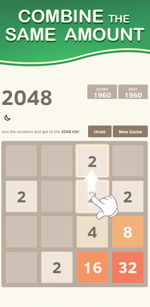 2048 Original - عکس بازی موبایلی اندروید