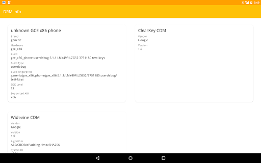 DRM Info - عکس برنامه موبایلی اندروید