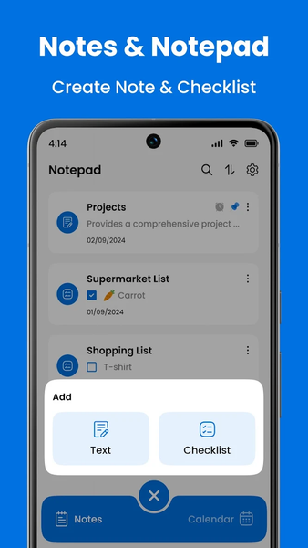 Notepad - Notes and Lists - عکس برنامه موبایلی اندروید