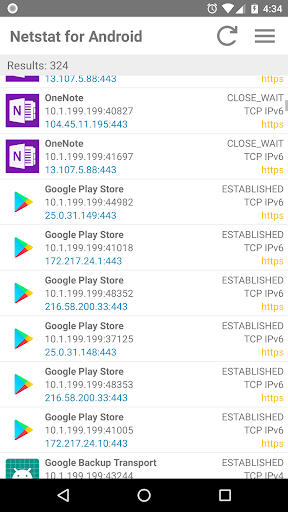 Netstat for Android - عکس برنامه موبایلی اندروید