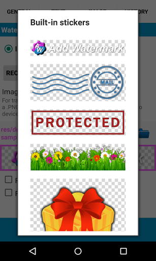 Add Watermark - Image screenshot of android app