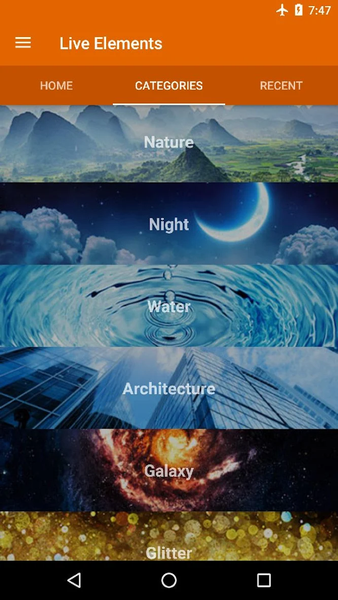 Live Elements Live Wallpaper - Image screenshot of android app