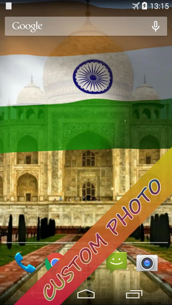 India Flag Live Wallpaper - عکس برنامه موبایلی اندروید