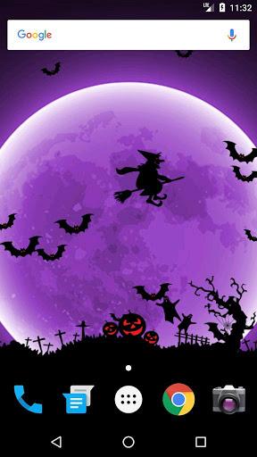 Halloween Live Wallpaper - Image screenshot of android app