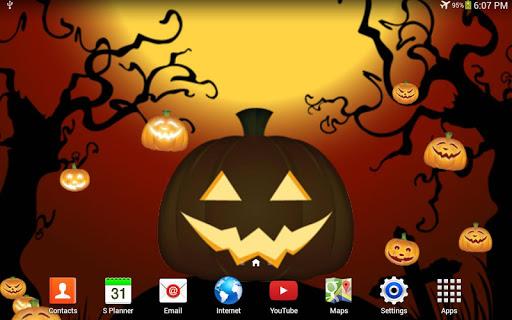 Halloween Pumpkin Live WP - Image screenshot of android app