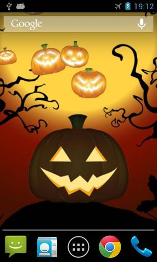 Halloween Pumpkin Live WP - Image screenshot of android app
