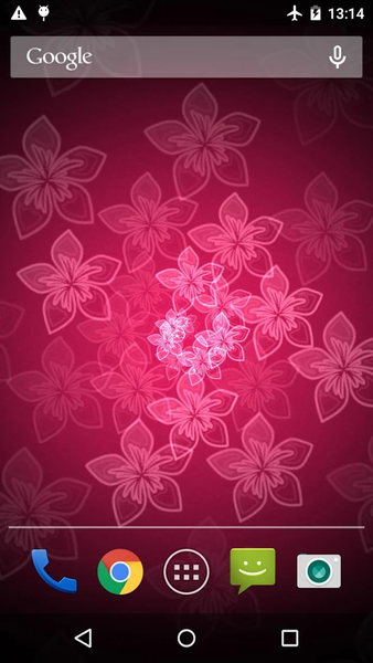 Neon Flower Live Wallpaper - Image screenshot of android app