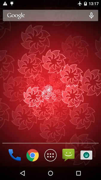 Neon Flower Live Wallpaper - Image screenshot of android app