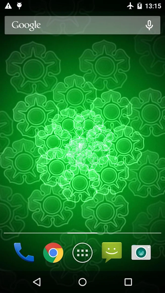 Neon Flower Live Wallpaper - Image screenshot of android app