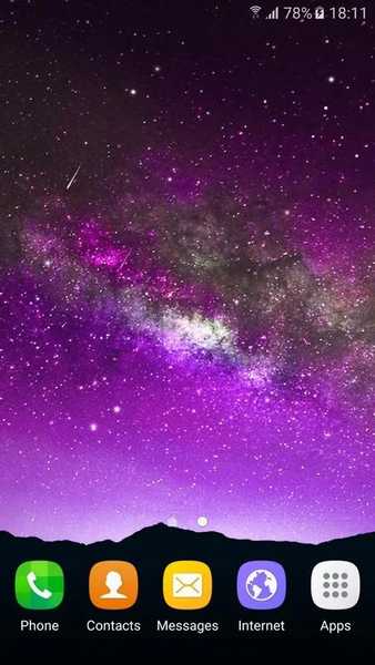 Night Star Live Wallpaper - Image screenshot of android app