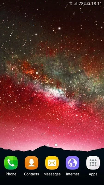 Night Star Live Wallpaper - Image screenshot of android app