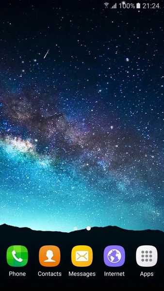 Night Star Live Wallpaper - Image screenshot of android app