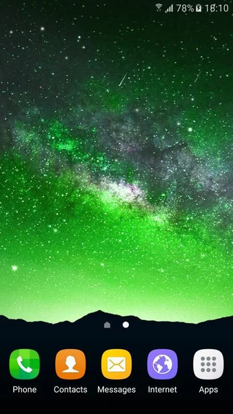 Night Star Live Wallpaper - Image screenshot of android app