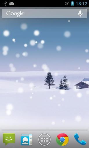 Snow Live Wallpaper - Image screenshot of android app