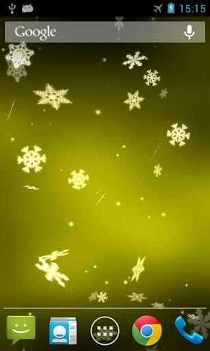Snowflake 3D Live Wallpaper - Image screenshot of android app