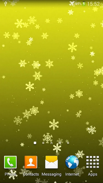 Snowflake Live Wallpaper - Image screenshot of android app