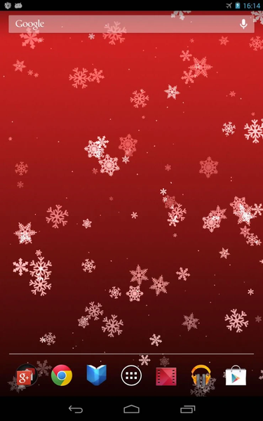 Snowflake Live Wallpaper - Image screenshot of android app