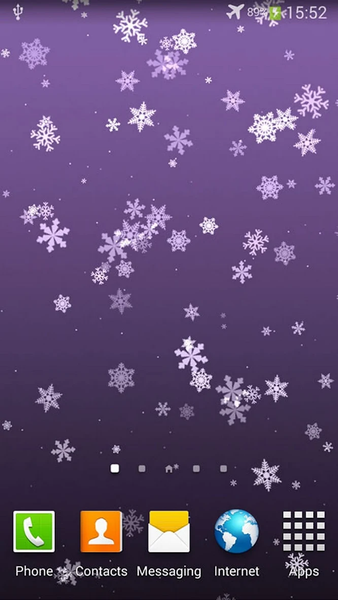 Snowflake Live Wallpaper - Image screenshot of android app