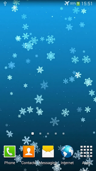 Snowflake Live Wallpaper - Image screenshot of android app