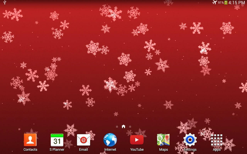 Snowflake Live Wallpaper - Image screenshot of android app