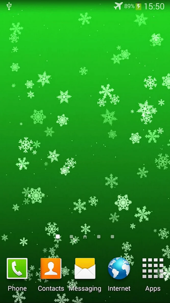 Snowflake Live Wallpaper - Image screenshot of android app