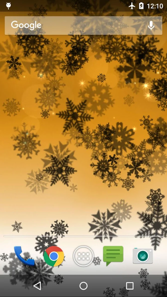 Snowflake Live Wallpaper - Image screenshot of android app
