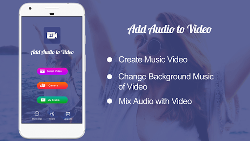 Add Audio to Video : Audio Video Mixer - عکس برنامه موبایلی اندروید