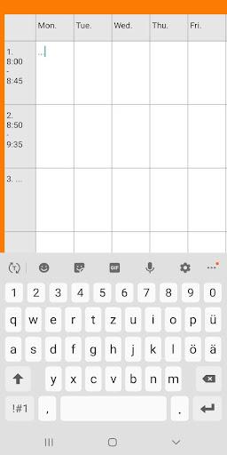 TimetableNotes - Image screenshot of android app