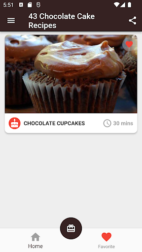 Chocolate Cake Recipes - Image screenshot of android app