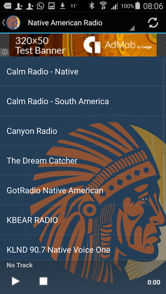 Native American Radio Stations - Image screenshot of android app