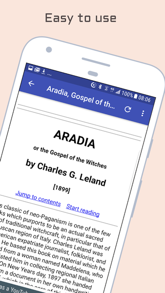 Aradia, Gospel of the Witches - Image screenshot of android app