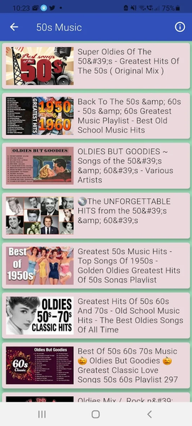 ۵۰s Radio Top Fifties Music - عکس برنامه موبایلی اندروید