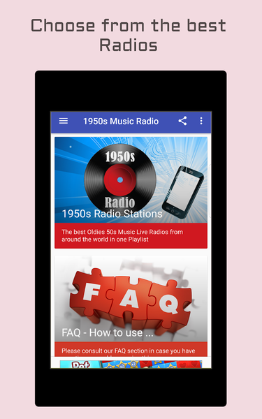 ۵۰s Radio Top Fifties Music - عکس برنامه موبایلی اندروید