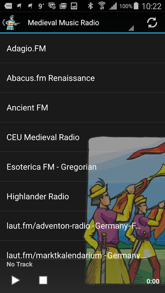 Medieval Music Radio - Image screenshot of android app