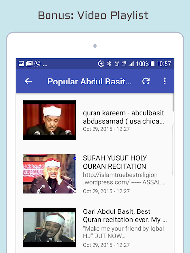 Audio Quran by Abdul Basit - عکس برنامه موبایلی اندروید