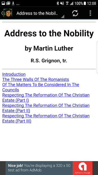 Writings of Martin Luther - عکس برنامه موبایلی اندروید