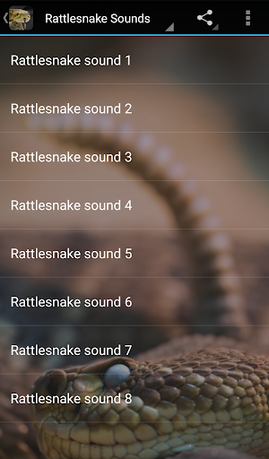 Rattlesnake Sounds - Image screenshot of android app