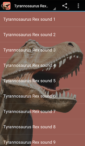 Tyrannosaurus Rex Sounds - عکس برنامه موبایلی اندروید
