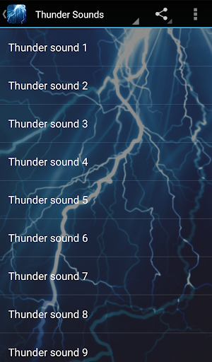 Thunder Sounds - عکس برنامه موبایلی اندروید