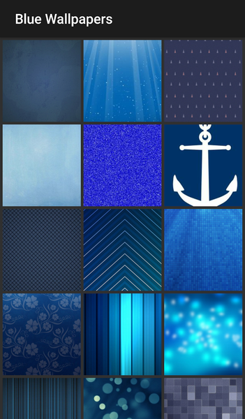 Blue Wallpapers - Image screenshot of android app
