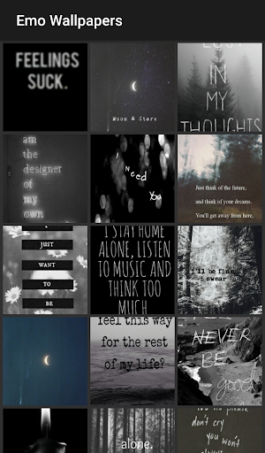 Emo Wallpapers - Image screenshot of android app