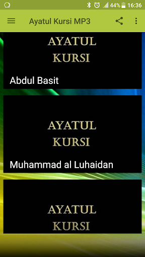 Ayatul Kursi MP3 - Image screenshot of android app