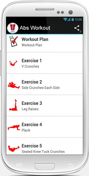 Abs Workout - Image screenshot of android app